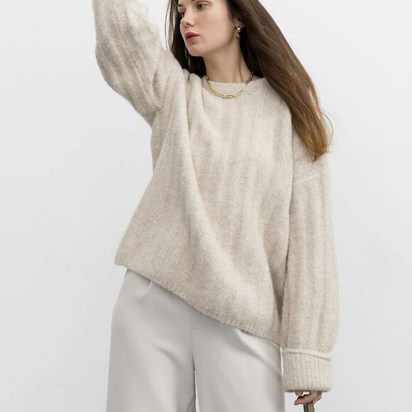 J.ing Emilie Oat Fuzzy Sweater - Picture 9 of 10
